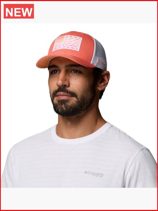 Mesh Snapback Baseball Cap - PFG Fish Flag main image 4